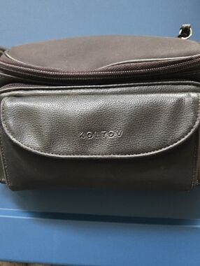 Koltov Black Pebbled Faux Leather Fanny Pack Waist Bag Organiser.     (BIN 001)